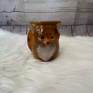 Giftcraft American Fox Coffee Cup Mug Ceramic Side Pocket Brown Orange Tan